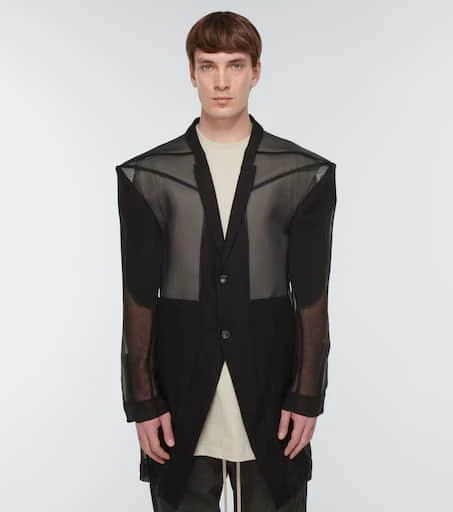 商品Rick Owens|绢网边饰夹克,价格¥22261,第3张图片详细描述