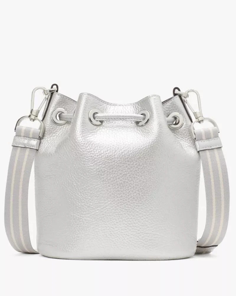 商品Kate Spade|Rosie Metallic Small Bucket Bag,价格¥855,第5张图片详细描述