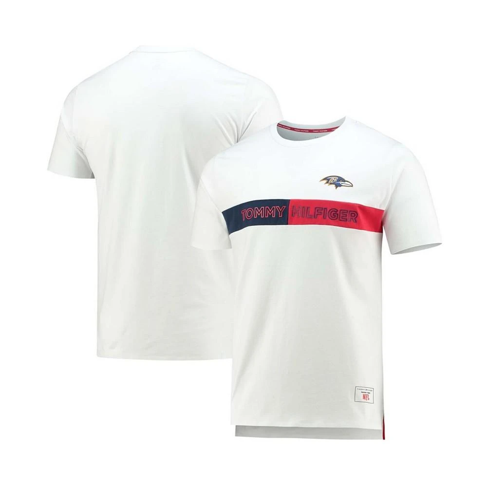 商品Tommy Hilfiger|Men's White Baltimore Ravens Core T-shirt,价格¥377,第1张图片