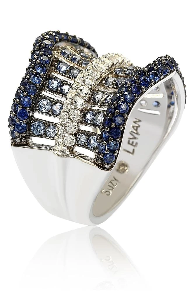 商品Suzy Levian|Sterling Silver & Sapphire Gladiator Ring,价格¥3150,第4张图片详细描述