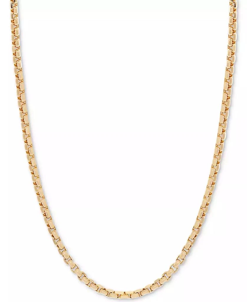 商品Italian Gold|18" Round Box Link Chain Necklace (1-1/2 mm) in 14k Gold,价格¥4616,第1张图片