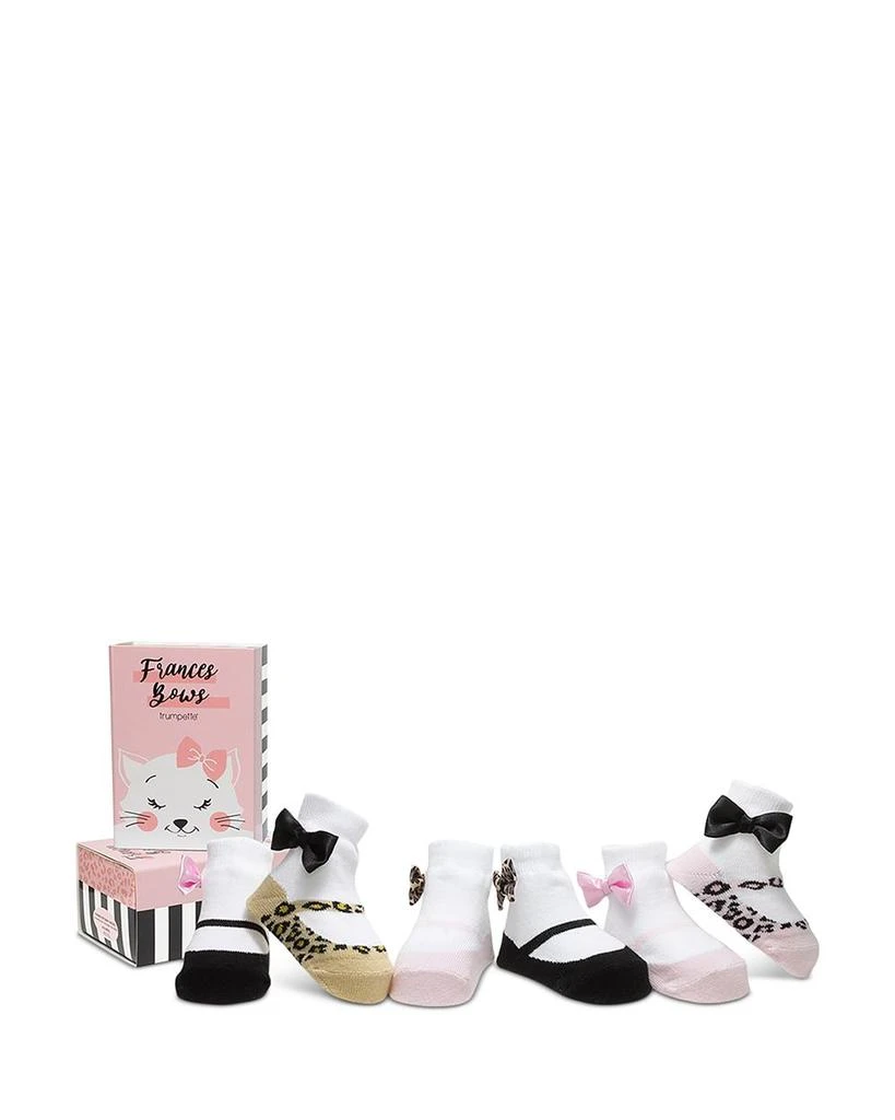 商品Trumpette|Girls' Frances Bow Socks, Set of 6 - Baby,价格¥148,第1张图片