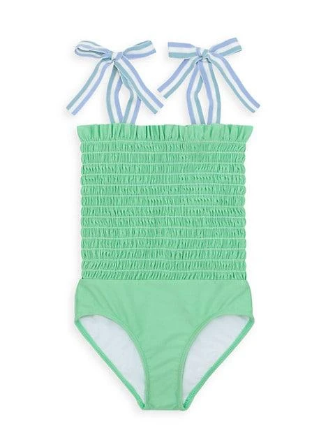 商品Minnow Swim|Baby's, Little Girl's & Girl's One-Piece Smocked Swimsuit,价格¥493,第1张图片