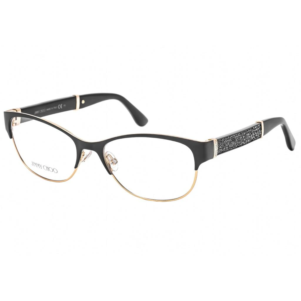 商品Jimmy Choo|Jimmy Choo Women's Eyeglasses - Clear Lens Matte Black/Gold Glitter | JC 180 017J 00,价格¥546,第1张图片