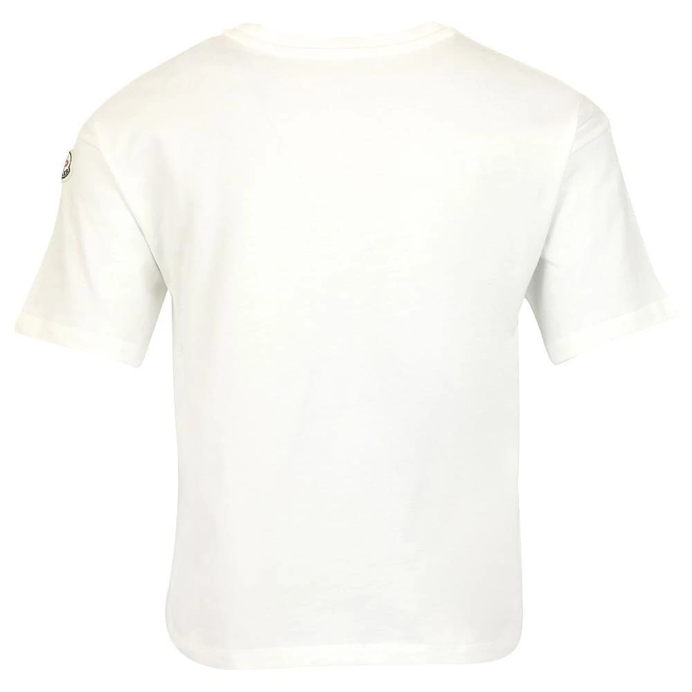商品Moncler|Logo Print White T Shirt,价格¥939,第4张图片详细描述