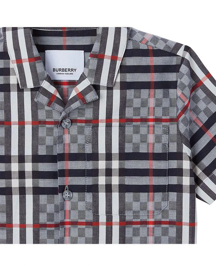 商品Burberry|Boys' Mini Herbie Plaid Shirt - Baby, Little Kid,价格¥1740,第3张图片详细描述