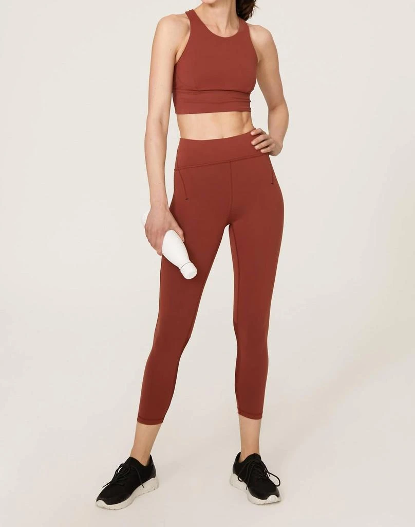 商品[二手商品] Lululemon|Everlux High Rise Cropped Leggings In Brown,价格¥461,第4张图片详细描述