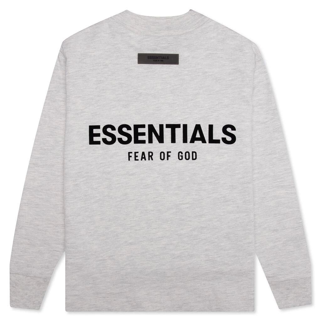 商品Essentials|Essentials Kid's Core L/S Tee - Light Oatmeal,价格¥300,第1张图片
