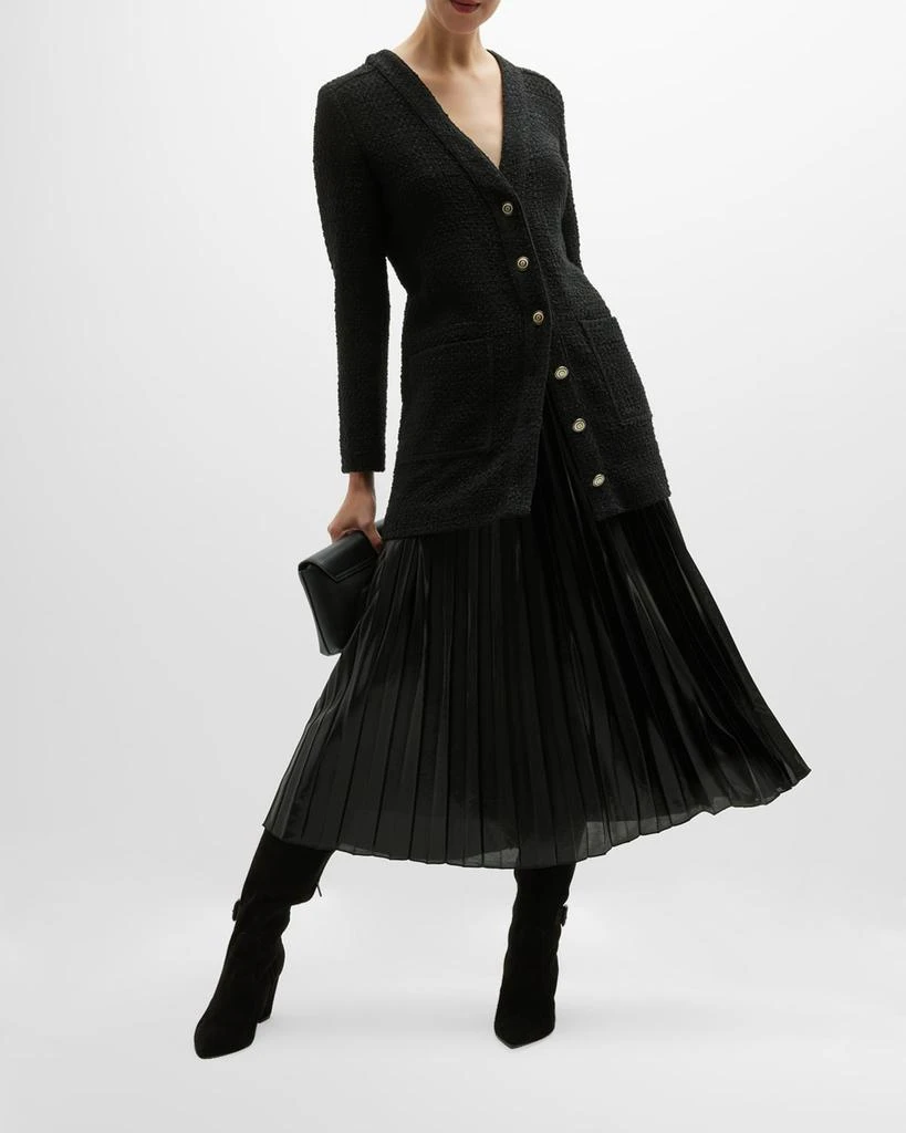 Quincy Pleated Jersey Midi Skirt 商品