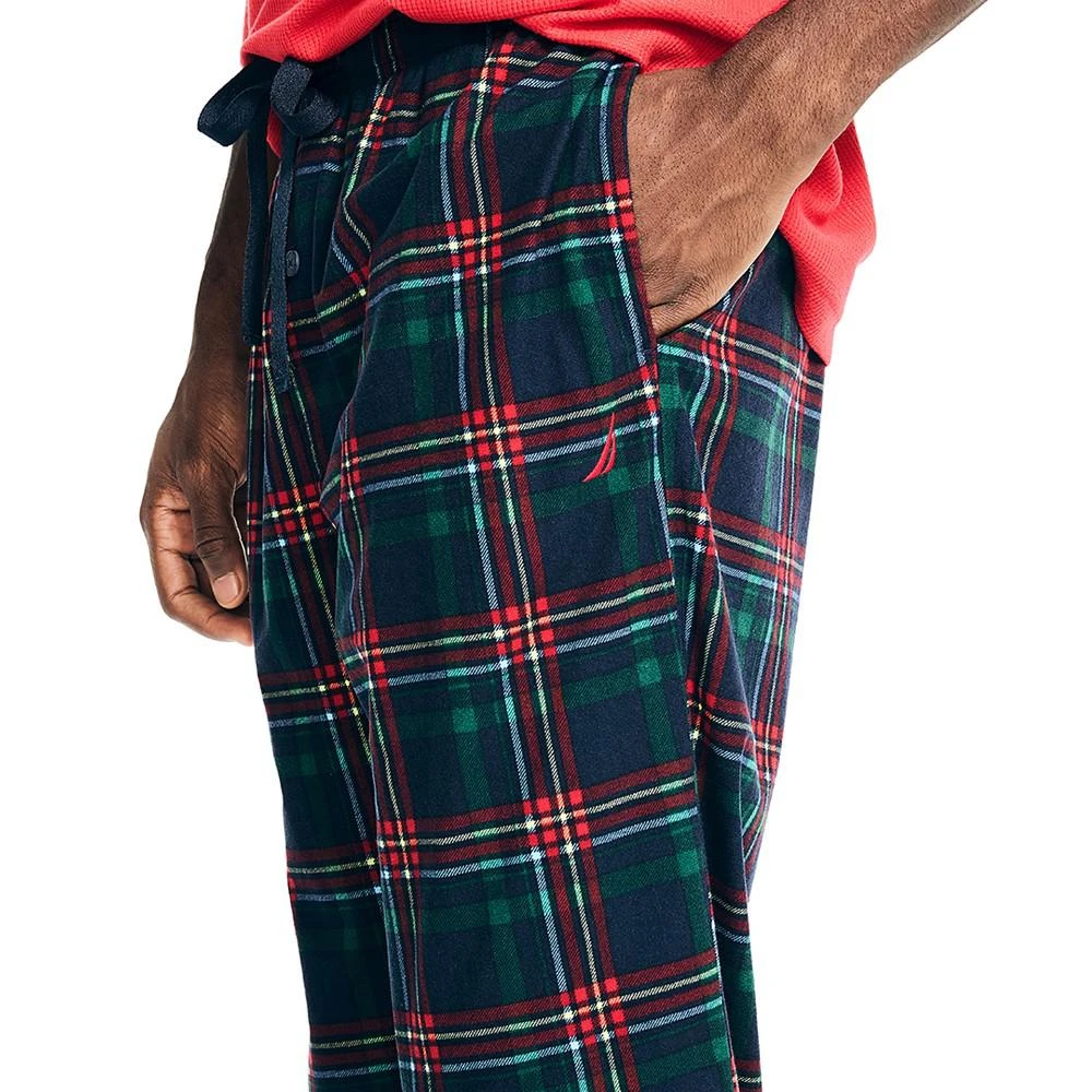 商品Nautica|Men's Classic-Fit Plaid Cozy Fleece Pajama Pants,价格¥188,第3张图片详细描述