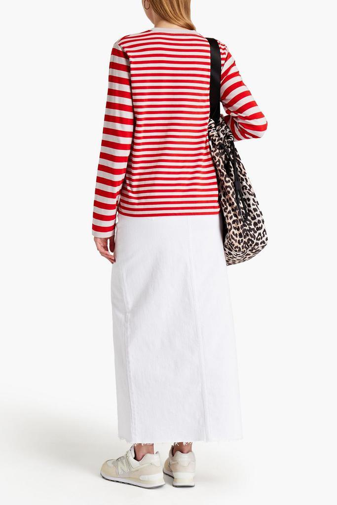 商品Ganni|Striped organic cotton-jersey top,价格¥420,第1张图片