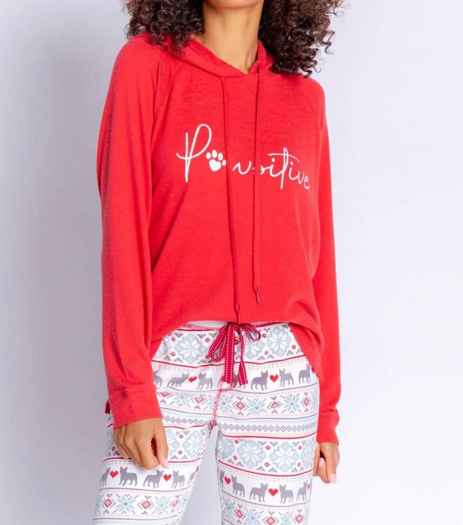 商品PJ Salvage|Be Pawsitive Hoody in Burnt Red,价格¥406,第1张图片