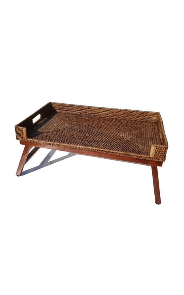 商品MoDA|Moda Domus - Rattan Breakfast Tray - Brown - Moda Operandi,价格¥2607,第1张图片