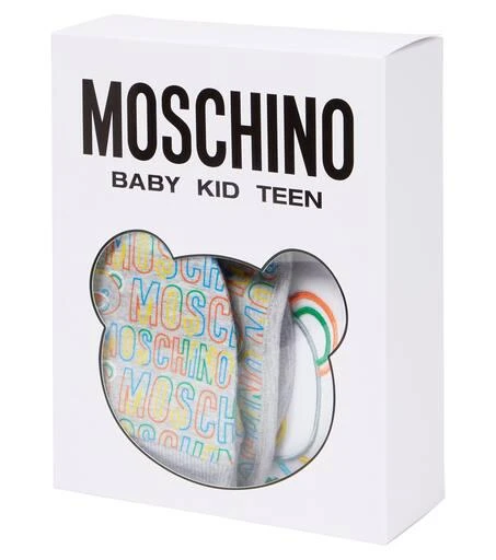 商品Moschino|Baby cotton onesie, bib and hat set,价格¥1057,第5张图片详细描述