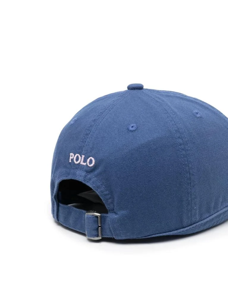 商品Ralph Lauren|Ralph Lauren Blue Baseball Hat With Pink Pony,价格¥612,第2张图片详细描述
