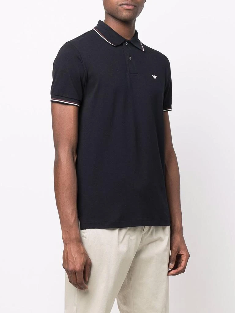 商品Emporio Armani|EMPORIO ARMANI - Logo Cotton Polo Shirt,价格¥776,第5张图片详细描述