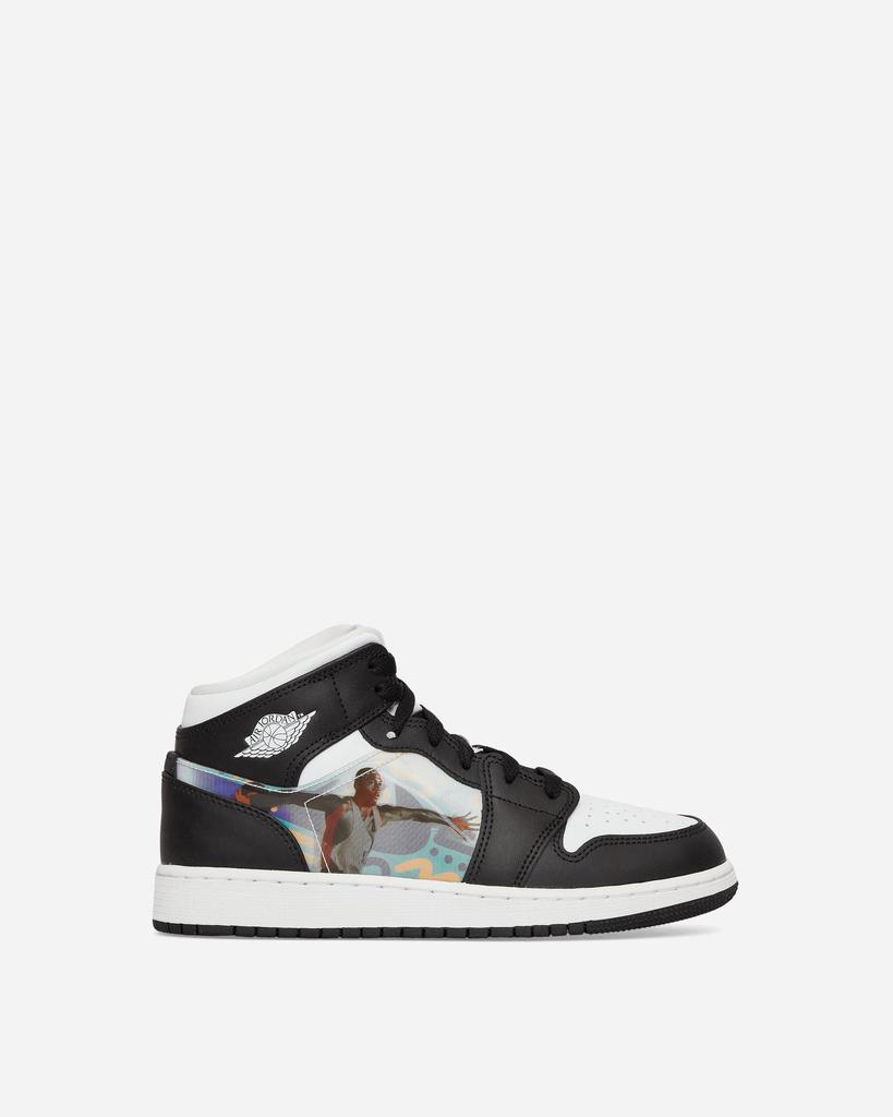 商品Jordan|Air Jordan 1 Mid (GS) Sneakers Black,价格¥894,第1张图片