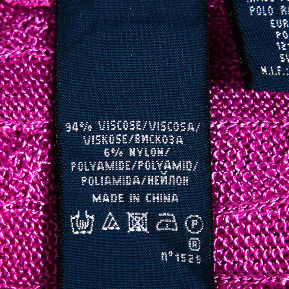 Ralph Lauren Pink Knit Button Front Cardigan M商品第7张图片规格展示