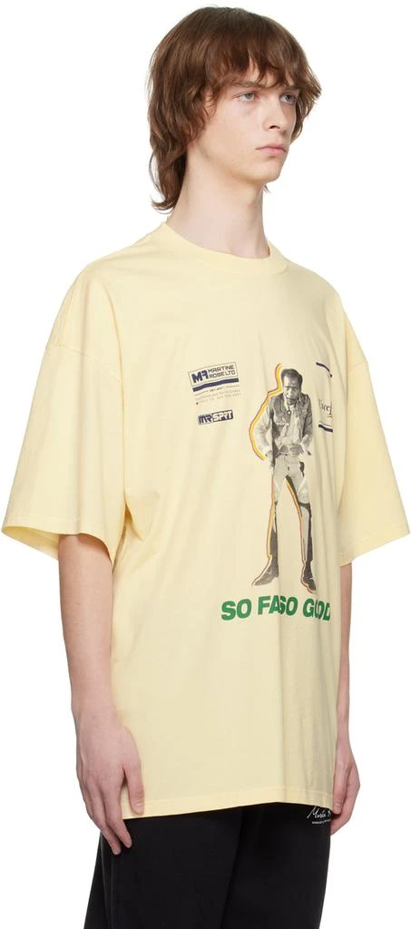 商品Martine Rose|Yellow Printed T-Shirt,价格¥1258,第2张图片详细描述