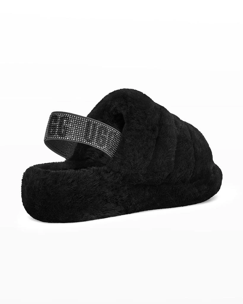 商品UGG|Fluff Yeah Shearling Bling Slingback Slippers,价格¥688,第4张图片详细描述