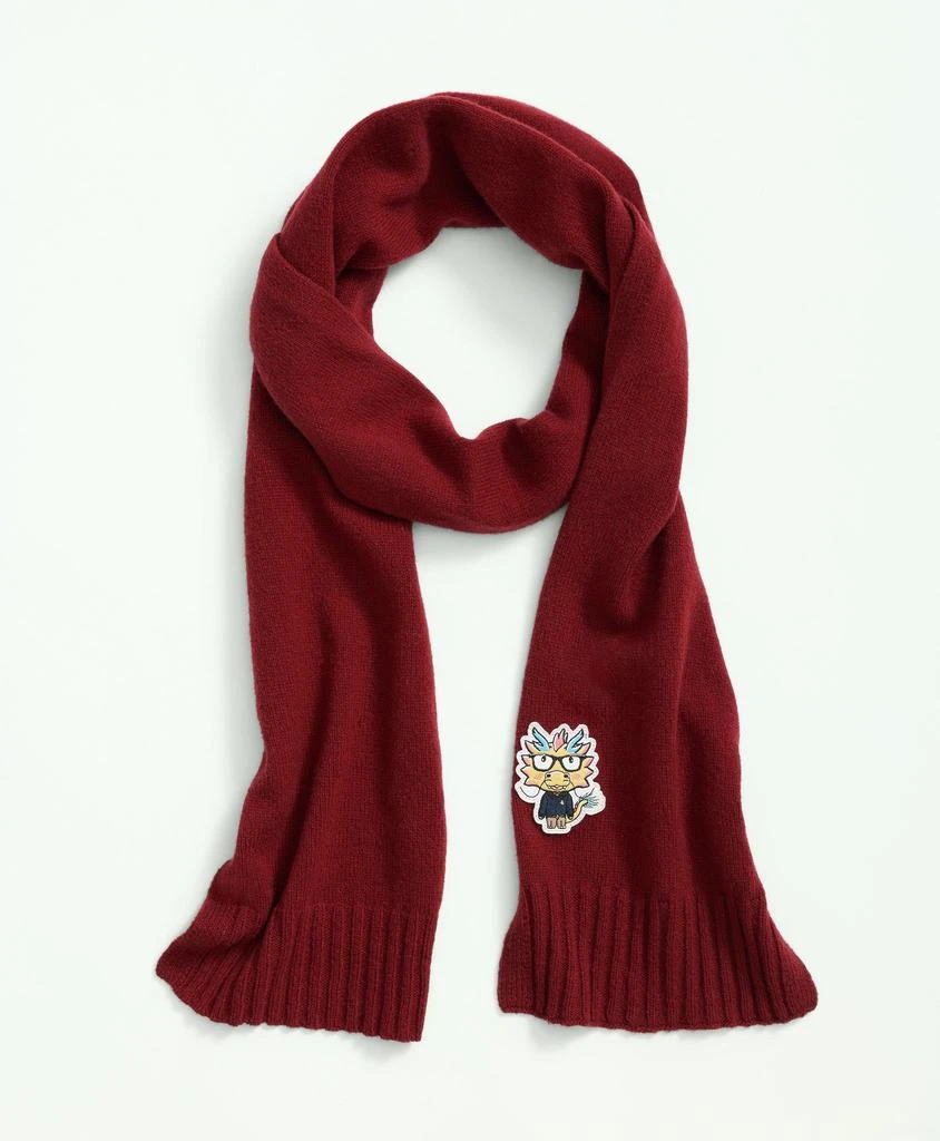 商品Brooks Brothers|Merino Wool Blend Lunar New Year Patch Scarf,价格¥699,第1张图片