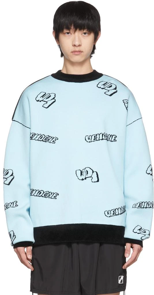 商品We11done|Blue & Black Reversible Sweater,价格¥3286,第1张图片