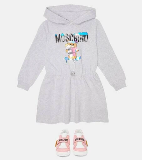 商品Moschino|Logo印花毛衣式连衣裙,价格¥981,第2张图片详细描述