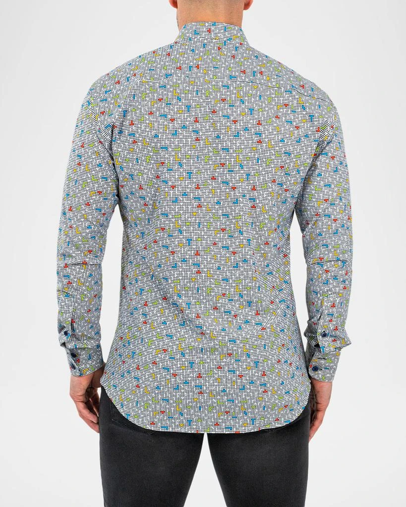 商品Maceoo|Men's Einstein Video Game Stretch Sport Shirt,价格¥1447,第2张图片详细描述
