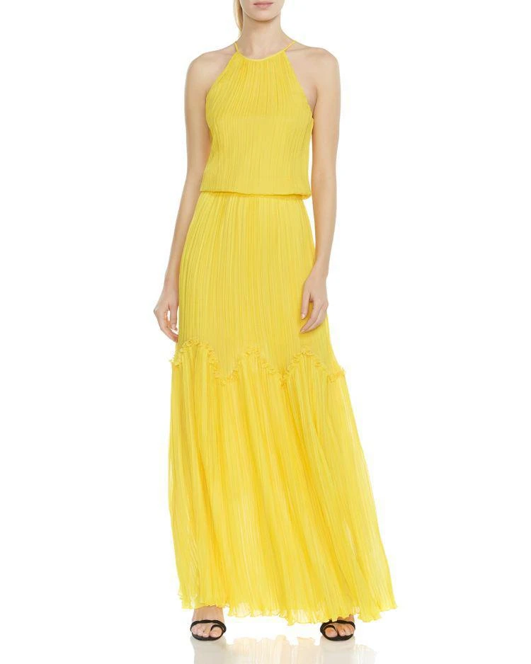 商品Halston Heritage|Pleated Ruffled Gown,价格¥1116,第1张图片