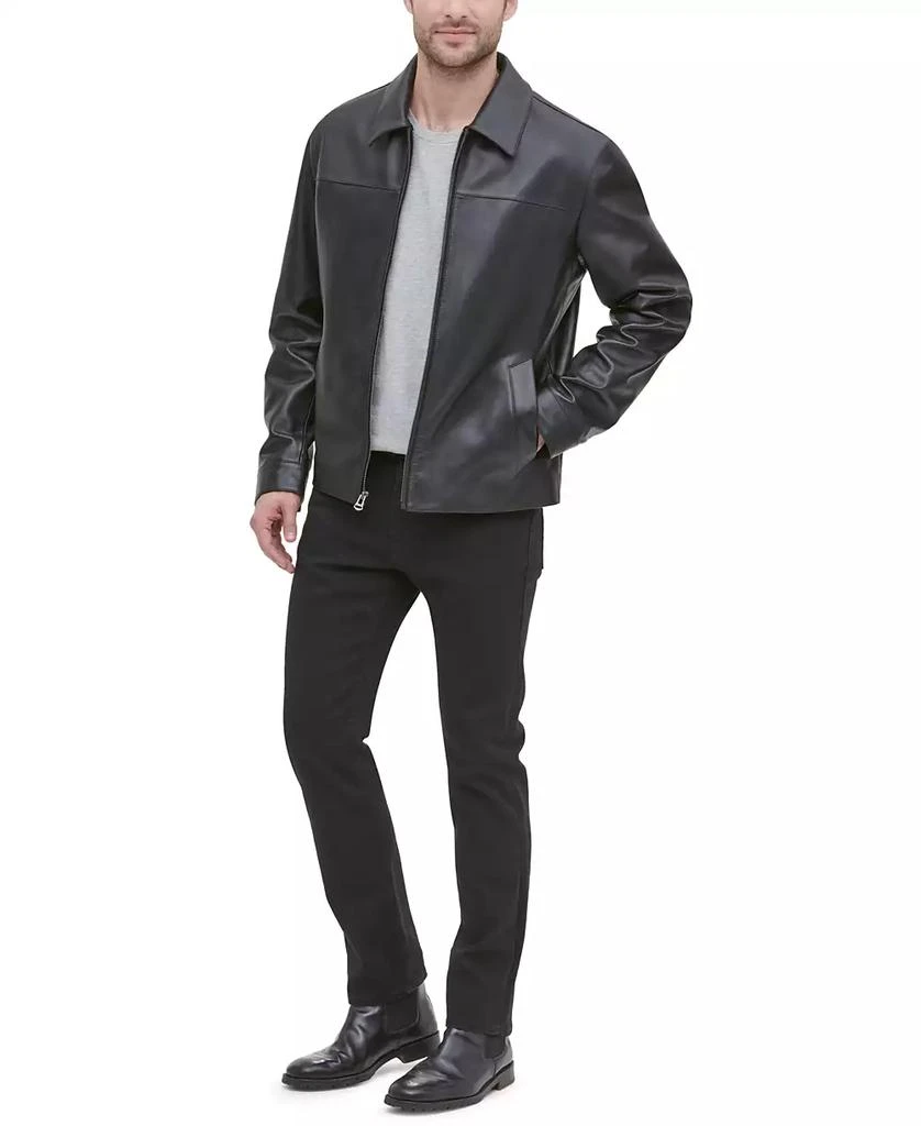 商品Cole Haan|Men's Leather Jacket, Created for Macy's,价格¥1802,第3张图片详细描述