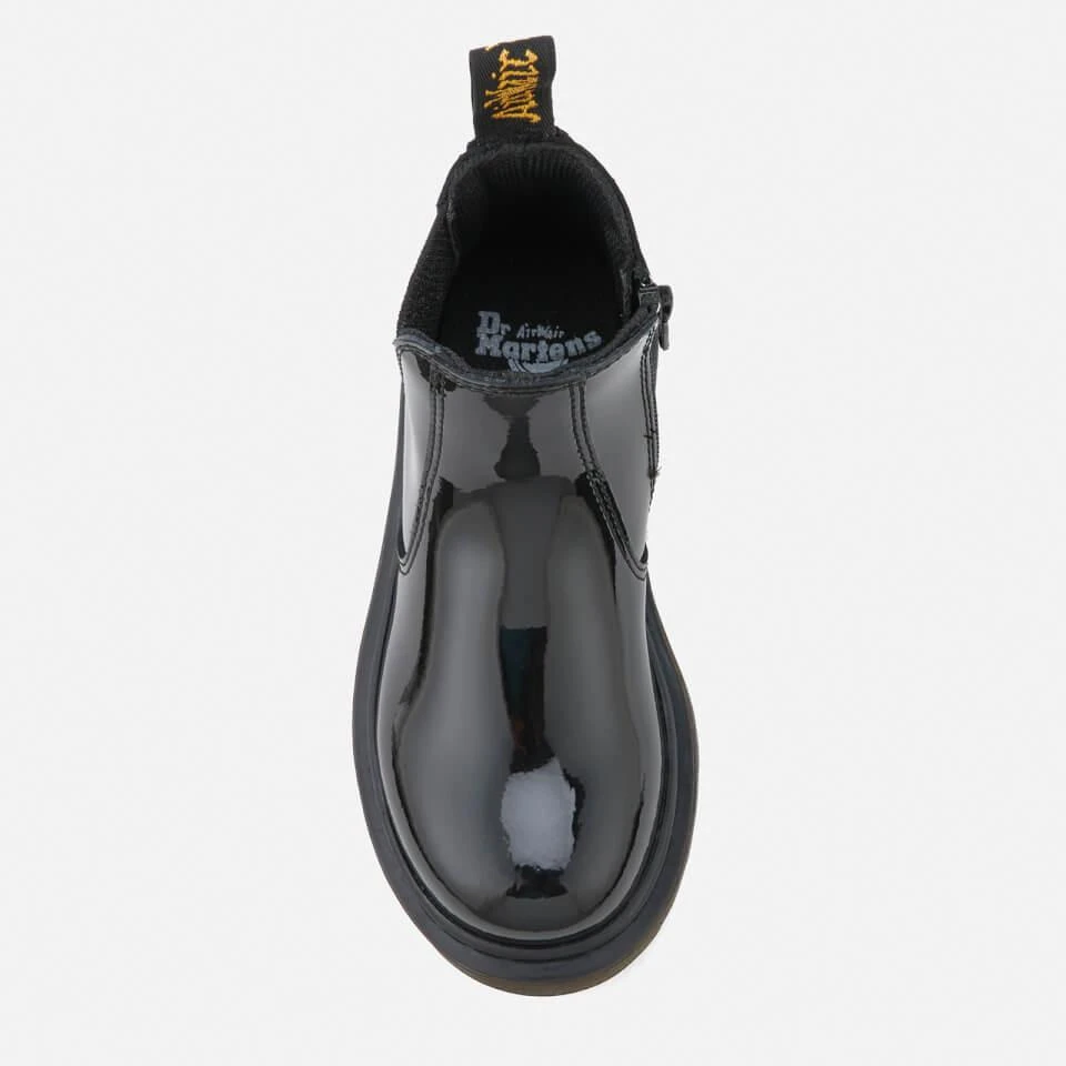 商品Dr. Martens|DR. MARTENS KIDS' BANZAI PATENT LAMPER LEATHER CHELSEA BOOTS - BLACK,价格¥470,第3张图片详细描述