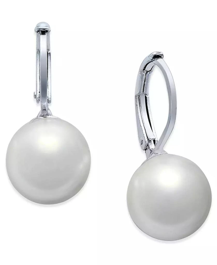 商品Ralph Lauren|Silver-Tone Imitation Pearl Drop Earrings,价格¥246,第1张图片