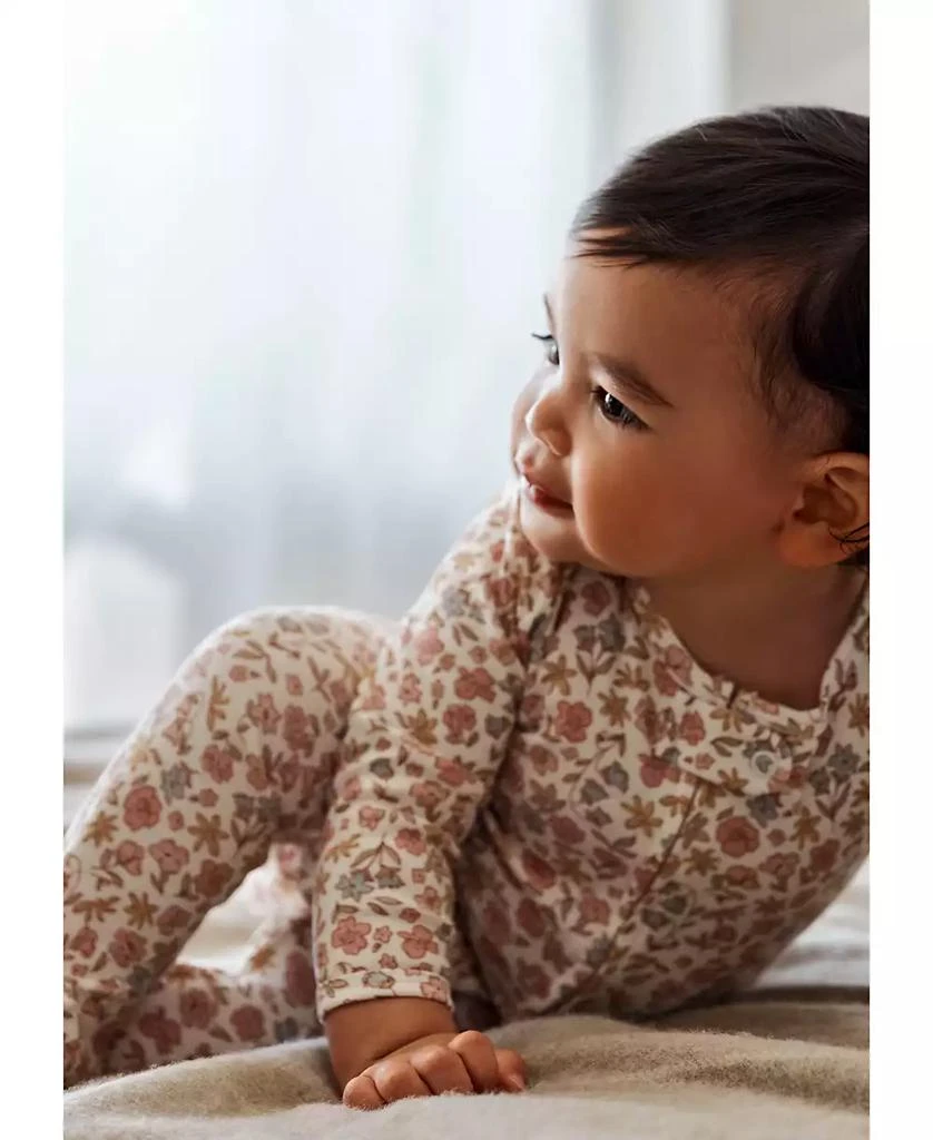 商品Carter's|Baby Girls Cotton Floral Sleep & Play Pajamas,价格¥67,第3张图片详细描述