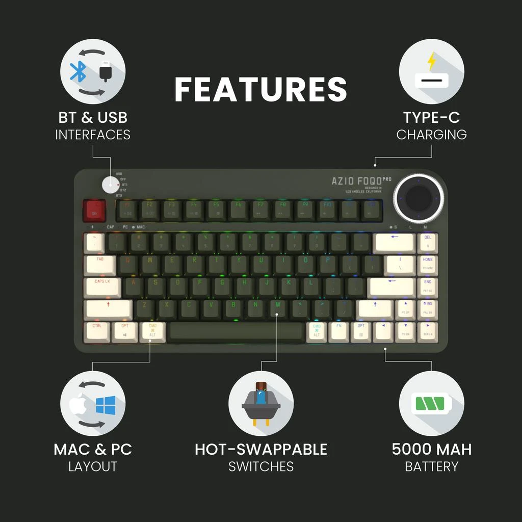 FOQO Pro Wireless Keyboard 商品