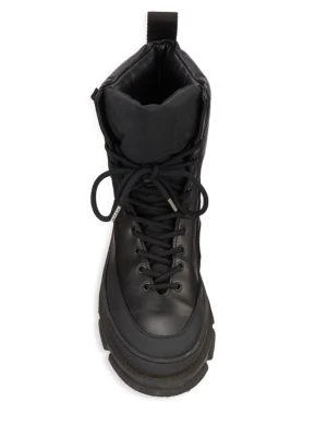 商品Ganni|Padded Mixed-Media Hiking Boots,价格¥825,第5张图片详细描述