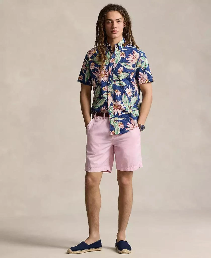 商品Ralph Lauren|Men's 8.5" Straight-Fit Linen Cotton Chino Shorts,价格¥295,第4张图片详细描述