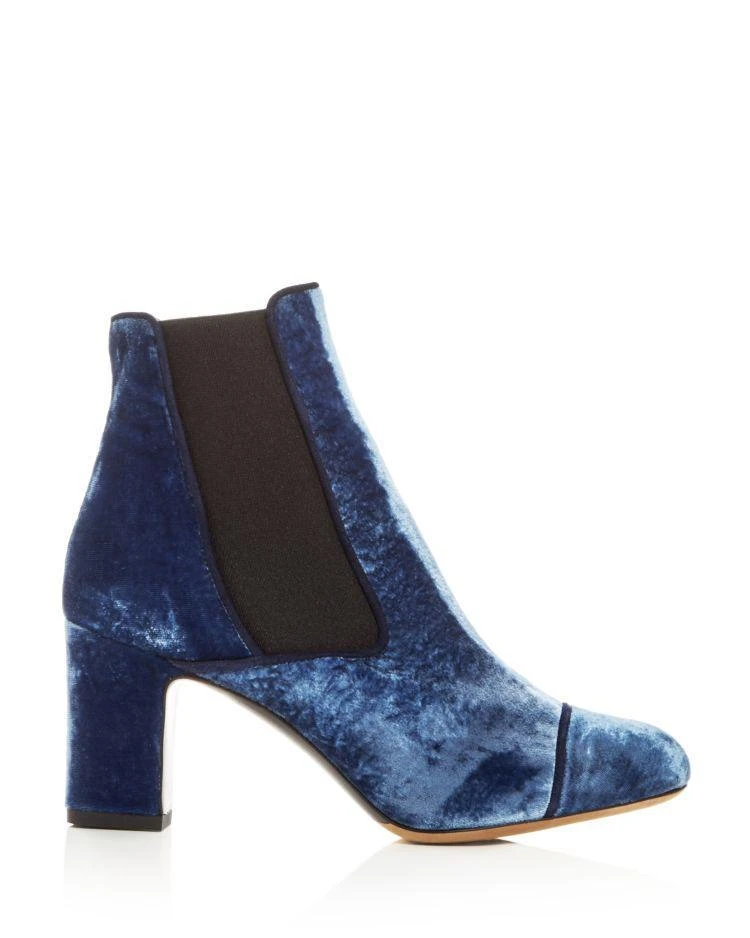 商品Tabitha Simmons|Women's Kiki Velvet Cap Toe High-Heel Booties,价格¥3086,第2张图片详细描述