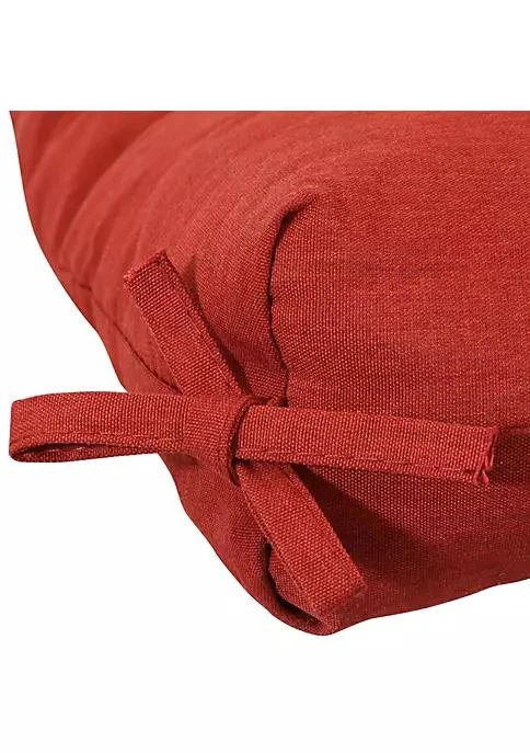 商品belk|Decor Indoor Outdoor Olefin Tufted Chaise Lounge Chair Cushions   Red,价格¥754,第3张图片详细描述