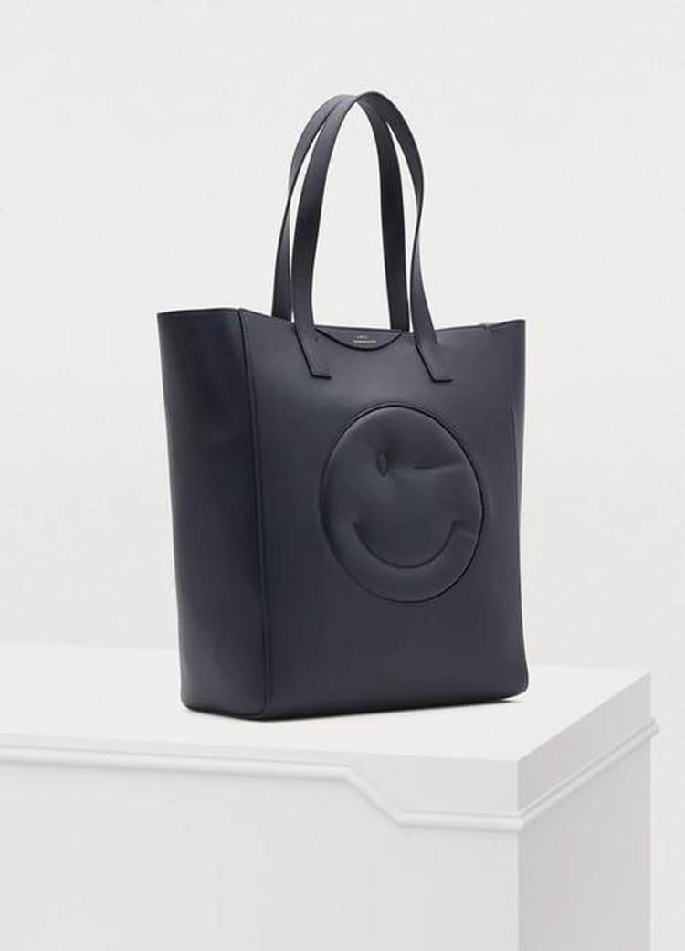 商品Anya Hindmarch|Wink leather tote bag,价格¥3366,第3张图片详细描述