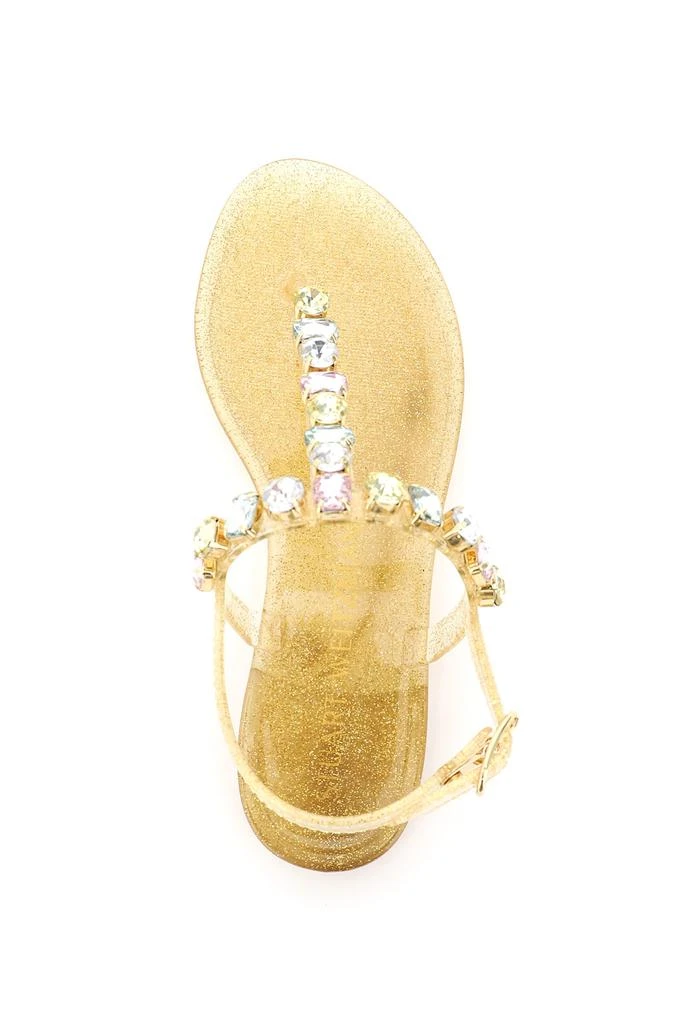 商品Stuart Weitzman|JAIDE JEM JELLY FLAT SANDALS,价格¥810,第3张图片详细描述
