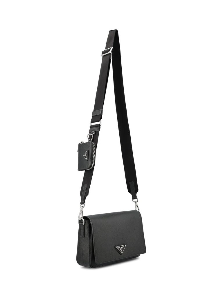 商品Prada|Prada Triangle Logo Plaque Crossbody Bag,价格¥15930,第3张图片详细描述