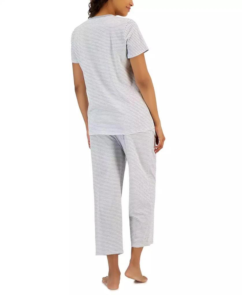 商品Charter Club|Women's 2-Pc. Cotton Printed Cropped Pajamas Set, Created for Macy's,价格¥113,第4张图片详细描述