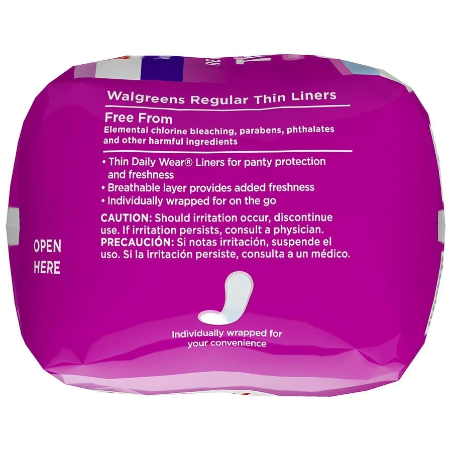 商品Walgreens|Regular Thin Liners Unscented,价格¥23,第3张图片详细描述