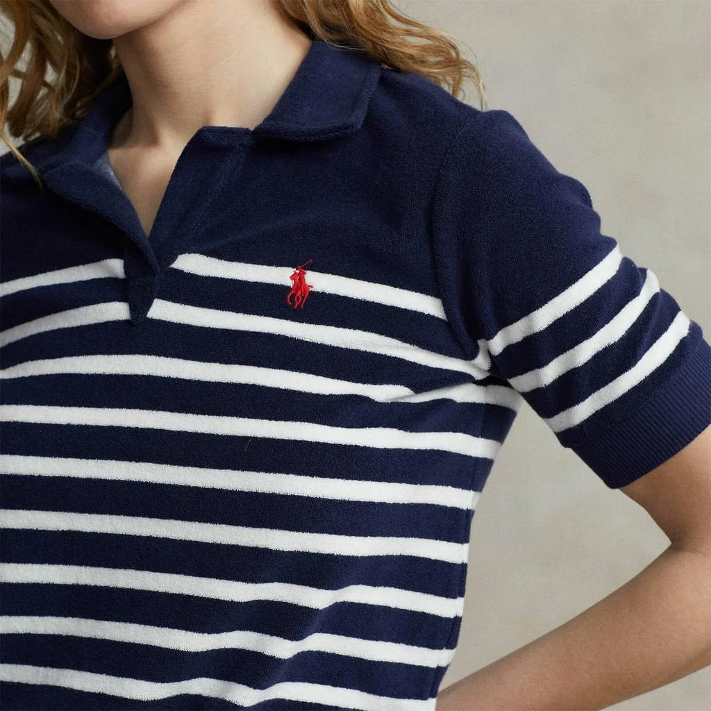 商品Ralph Lauren|Polo Ralph Lauren Cotton-Blend Terry Polo Shirt,价格¥1077,第3张图片详细描述