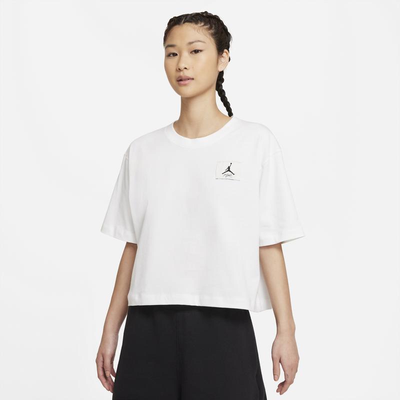 商品Jordan|Jordan Plus Essential Boxy T-Shirt - Women's,价格¥184-¥221,第1张图片