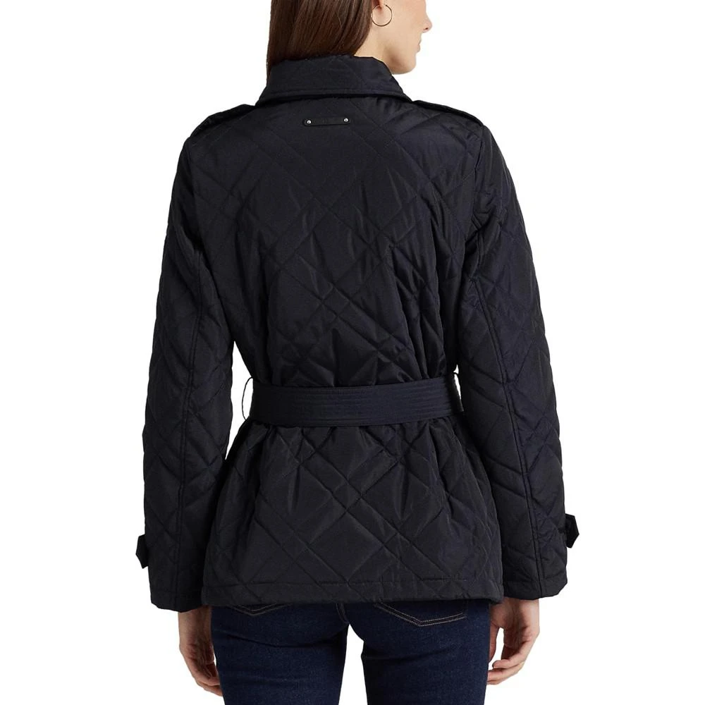 商品Ralph Lauren|Women's Belted Double-Breasted Quilted Coat, Created for Macy's,价格¥1495,第2张图片详细描述