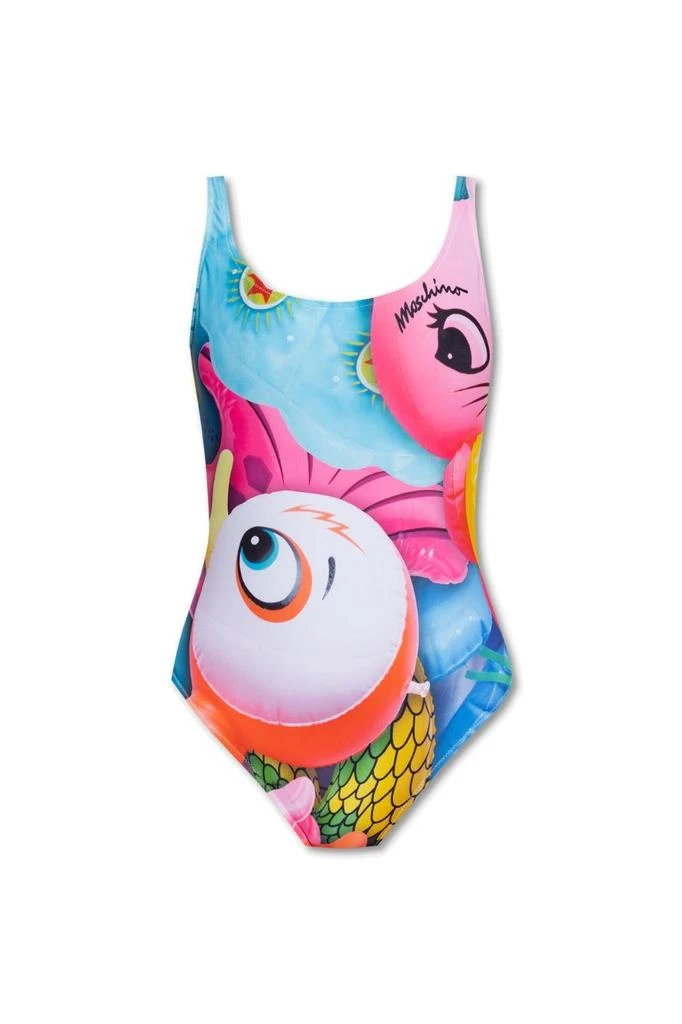 商品Moschino|Moschino Graphic Printed One Piece Swimsuit,价格¥1383,第1张图片