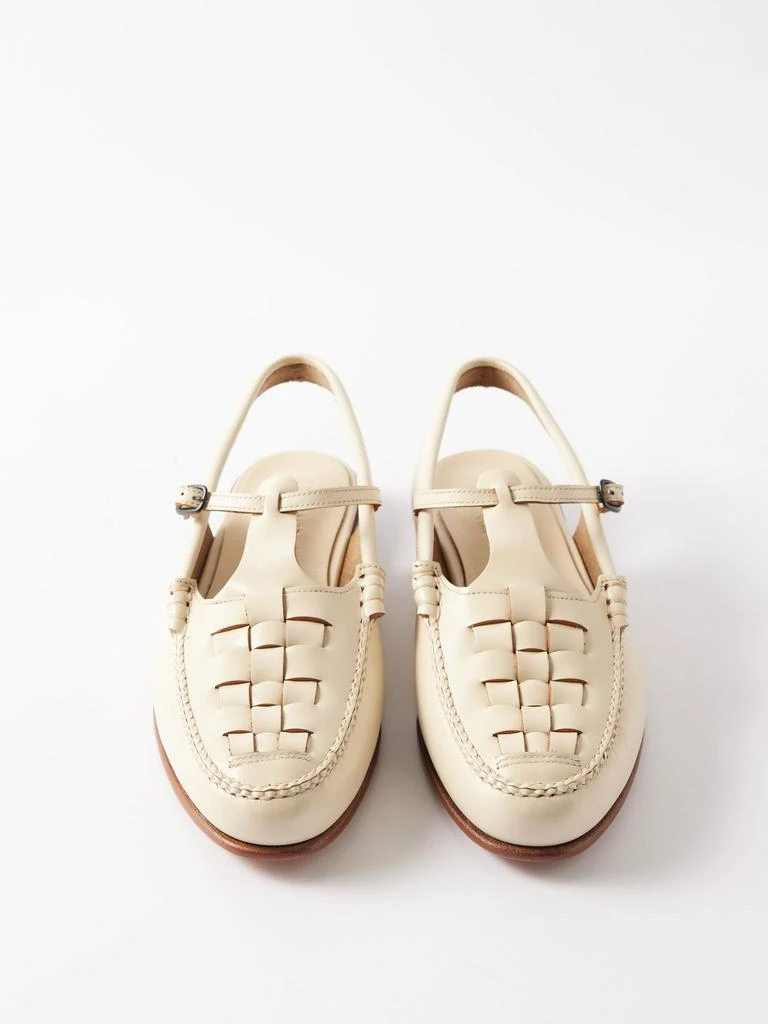 商品Hereu|Roqueta leather slingback loafers,价格¥3386,第5张图片详细描述