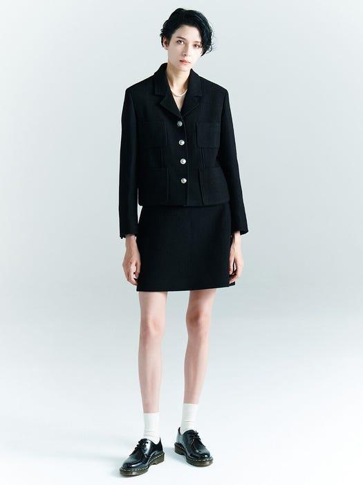 商品FRONTROW|[Tweed] Stitch Tweed Mini Skirt,价格¥860,第1张图片