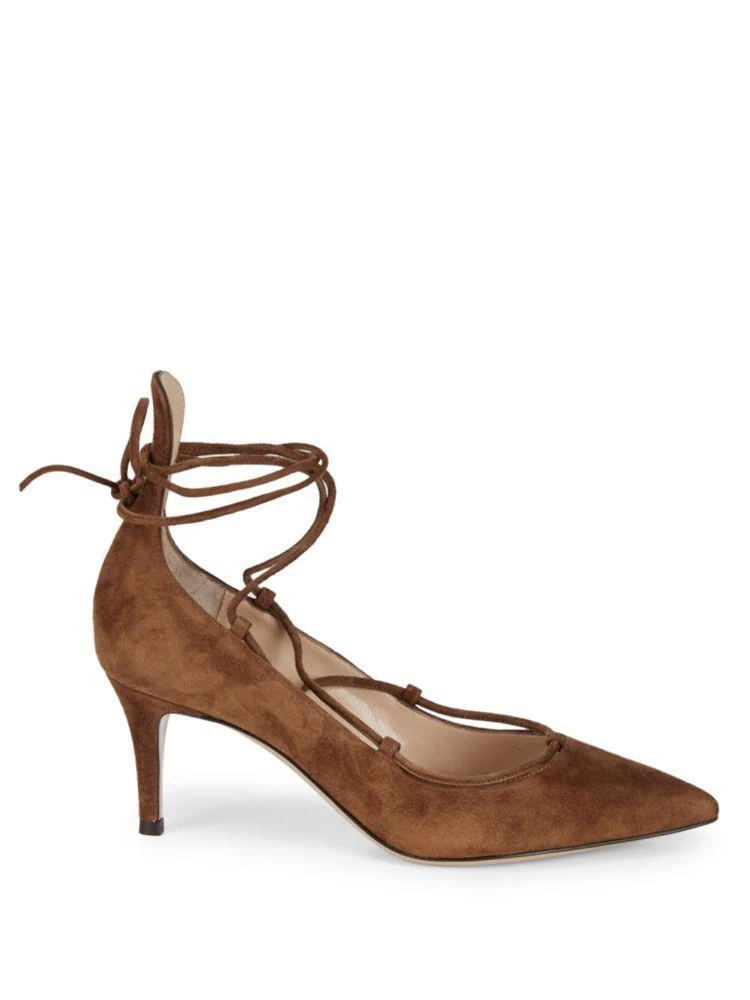 商品Gianvito Rossi|Suede Ankle Strap Pumps,价格¥2286,第5张图片详细描述